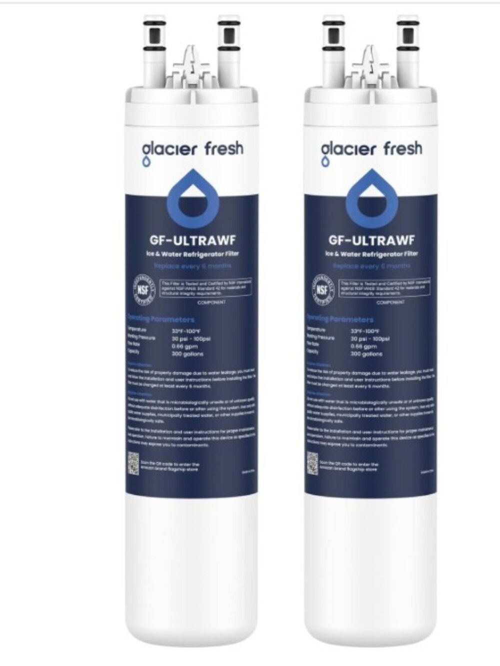 2 pk GLACIER FRESH Replacement for Frigidaire ULTRAWF, Pure Source Ultra